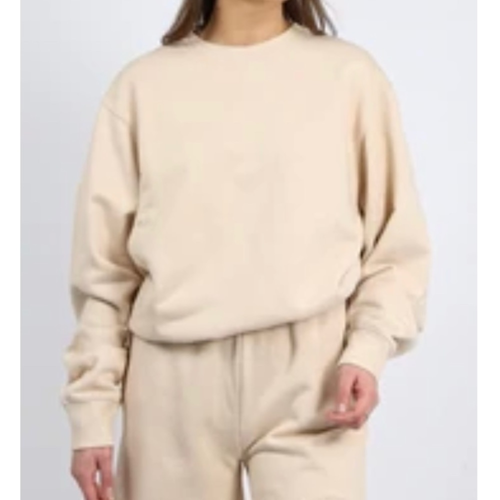 The "BEST FRIEND" Crew Neck Sweatshirt l French Vanilla size s/m